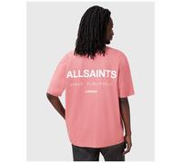 AllSaints - Underground - T-shirt oversize rosa-Nero S