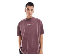 AllSaints - Underground - T-Shirt oversize viola lavaggio pietra - In esclusiva per ASOS XS