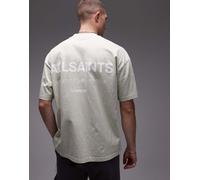 AllSaints - Underground - T-shirt verde ardesia L