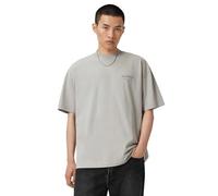 AllSaints Uomo Xander SS Crew, Grigio Carbonio., M