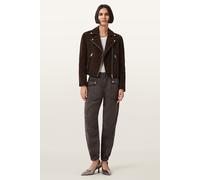 AllSaints Val Tencel Trouser Dark Brown Taglia: 10 | Pantaloni cargo Outlet | Donna | Marrone