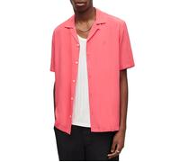 AllSaints Venice Ss Shirt Hisbiscus Red Taglia: XS | Camicie Casual Outlet | Uomo | Rosso