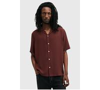 AllSaints Venice Ss Shirt Moretti Red Taglia: XS | Camicie Casual Outlet | Uomo | Rosso