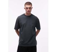 AllSaints - Xander - T-shirt blu con logo piccolo L