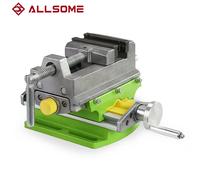 Allsome BG-6368 Morsa a croce da 3 pollici con scivolo composto per mulino e trapano a colonna, morsa per trapano a scorrimento a croce