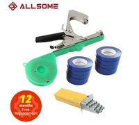 ALLSOME legatrice pianta da giardino pianta Tapetool Tapener + 10 rotoli di nastro Set per verdura uva pomodoro cetriolo pepe fiore