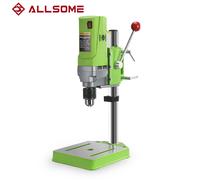 ALLSOME MINIQ Mini Macchina di Perforazione Trapano Presse Banco di Piccolo Trapano elettrico Macchina Banco di Lavoro di trasmissione ad ingranaggi 220V 710W HT2600