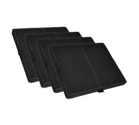 AllSpares Filtro ai carboni attivi (4 pezzi) per cappe aspiranti, adatto per Miele DKF17-1 | 7932330 (283 x 240 x 17 mm)