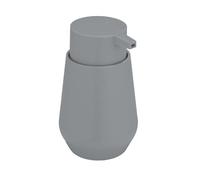 Allstar Dispenser di sapone Mod Vara per il bagno, 360 ml, dispenser indipendente per sapone liquido, forma conica, dispenser di design in plastica per bagno, bagno degli ospiti e cucina, grigio opaco