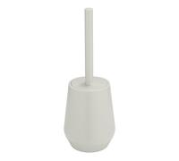 Allstar Set WC Mod Vara indipendente, scopino chiuso con testina intercambiabile Ø 6,5 cm, forma conica, scopino di design in plastica per bagno e bagno degli ospiti, beige opaco