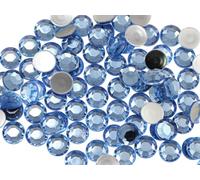 Allstarco 1000PCS 4.5-5mm SS20 Blue Sapphire Lite .LS Acrylic Flat Back Rhinestones for Jewelry Making And Face Painting Card Making Embelishments Plastic Crafts Gems