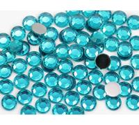 Allstarco 1000PCS 4.5-5mm SS20 Blue Zircon .BZ Acrylic Flat Back Rhinestones for Jewelry Making And Face Painting Card Making Embelishments Plastic Crafts Gems