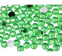 Allstarco 1000PCS 4.5-5mm SS20 Green Peridot .PD2 Acrylic Flat Back Rhinestones for Jewelry Making And Face Painting Card Making Embelishments Plastic Crafts Gems
