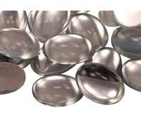 Allstarco 18x13mm Crystal Clear .AC Flat Back Oval Acrylic Cabochons Rhinestones Plastic Gems Embellishments for Crafts, Costumes, Card Invitations, Jewelry, Cosplay - 25 Pieces