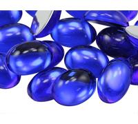 Allstarco 25 x 18 mm retro piatto ovale acrilico cabochon strass gemme in plastica decorazioni per artigianato, costumi, biglietti, inviti, gioielli, cosplay, Plastica acrilico