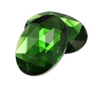 Allstarco 40 x 30 mm verde peridoto H120 posteriore piatto ovale acrilico pietre Pro grade 4 pezzi