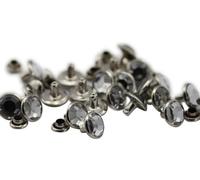 Allstarco - Rivetti Trasparenti con Strass acrilici H102, 11 mm, per Indumenti, Cuoio, Cucito e Artigianato, creazione di Gioielli Fai da Te, bracciali, Borse, Infradito, 40 Pezzi