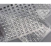 Allstarco Strass quadrati autoadesivi in acrilico, 4 mm, gemme per il viso, gioielli per il corpo per biglietti fai da te e inviti fai da te, 5 fogli, 500 pezzi