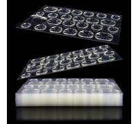 Allstarry 288pcs 12 Sheets Adhesive Tabs Waterproof Breathable Double-sided Jelly Sticker False Nail Glue Sticker Transparent Flexible for Manicure