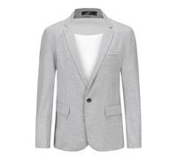 Allthemen Blazer da Uomo con Un Bottone in Tinta Unita Giacca da Abito Cotone Elastico Formale d'Affari da Cena Blazer Bussiness per Matrimonio