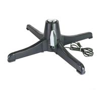 Allthingstore Base rotante elettrica per albero di Natale, albero di Natale rotante a 360 gradi, base girevole regolabile per alberi, 66 cm, supporto per albero di Natale per interni ed esterni