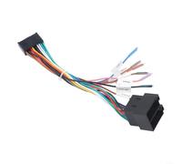 Allthingstore Cavo adattatore interfaccia audio 20 pin per cablaggio ISO, connettore autoradio ABS nero compatibile con sistemi tecnologici per auto