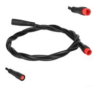 Allthingstore Cavo di prolunga impermeabile M8 a 2 pin per scooter elettrico ed e-bike, connettore maschio a femmina, nero, diametro esterno 3,3 mm, 20 g (A)