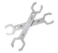 Allthingstore Chiave a doppia estremità per riparazione valvole di riscaldamento a pavimento, strumento in acciaio da 20,6 cm con manico ergonomico, design a prova di perdite, per separatori d'acqua e