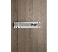 Allthingstore Chiavistello in lega di alluminio resistente, per porte di camere da letto e bagno, con maggiore sicurezza e diversi metodi di montaggio (120 mm argento)