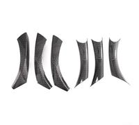 Allthingstore Corrimano decorativo in ABS di alta qualità per BMW Serie 3 per E90 E91 318 320 325 Migliora lo stile degli interni dell'auto (grana di carbonio)