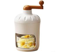 Allthingstore Creatore di coni da neve a manovella per uso domestico con rasatura manuale del ghiaccio, lama in acciaio inossidabile e design staccabile per una facile manutenzione e pulizia (L-2)