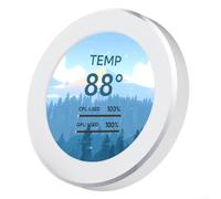 Allthingstore Elegante e funzionale 2 1 pollici IPS schermo secondario per il monitoraggio del sistema in tempo reale (bianco)