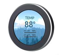 Allthingstore Elegante e funzionale 2 1 pollici IPS schermo secondario per il monitoraggio del sistema in tempo reale (nero)