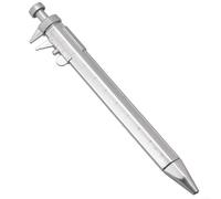 Allthingstore Innovativa penna a sfera con strumento di misurazione con calibro a corsoio integrato per riferimento rapido (ricarica blu)