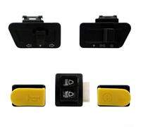 Allthingstore Interruttore di ricambio per modelli DIO50 Dirt Bike e scooter con clacson, indicatore di direzione e interruttore di accensione in un'unità di plastica ABS (nero)