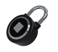 Allthingstore Lucchetto intelligente con riconoscimento delle impronte digitali, supporto app OKLOCK+ e connettività 4.0, grado di protezione IP65, per uso in uffici, palestre, magazzini (nero)