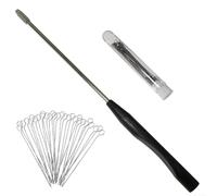 Allthingstore Mycology Tools - Anello per inoculazione con 50 anelli in nicromo per laboratorio di coltura (3 mm)