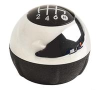 Allthingstore Pomello del cambio per Fiat 500/500C 2012 2018, migliora l'interno del veicolo con un design unico (nero)