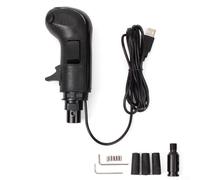 Allthingstore Pomello del cambio USB da gioco con interruttore alto/basso e supporto a 18 marce, compatibile con logitech G25/G27/G29 Racing, plastica nera e lega di alluminio