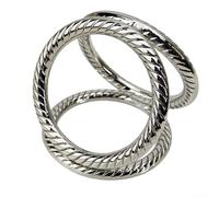 Allthingstore Portatovaglioli dal design elegante a triangolo per migliorare la tua esperienza culinaria (argento)