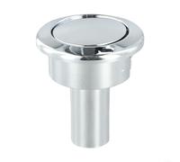 Allthingstore Pulsante di scarico per WC di ricambio cromato per cassetta Storm 33A, diametro 38-44 mm, ABS argento (A)