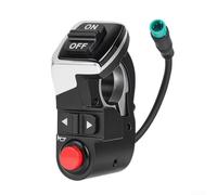 Allthingstore Pulsante interruttore per scooter elettrico per Kugoo M4 Pro | Progettazione impermeabile sigillata con e installazione del gioco, alloggio nero robusto dell'ABS per uso affidabile del