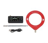 Allthingstore Ricevitore radio portatile, con schermo a colori da 1,9 pollici, chip SI4732, batteria da 800 mAh, AM, FM, LSB, USB, HF, SW, VHF, trasmissione a banda completa, supporto 0,5-108 MHz (C)