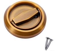 Allthingstore Serratura a scomparsa in acciaio inossidabile 304 con maniglia ad anello da incasso e serratura a sfera per un uso liscio e sicuro (F)