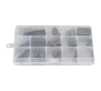Allthingstore Set di 60 chiavi a piuma con estremità rotonda per accessori per utensili elettrici Kit di chiavi parallele in acciaio al carbonio con diverse dimensioni per applicazioni con puleggia e