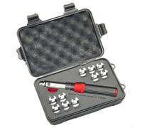 Allthingstore Set di chiavi dinamometriche regolabili per raggi moto, tra cui diverse dimensioni da 5 1 mm a 6 9 mm, impugnatura ergonomica antiscivolo e custodia protettiva