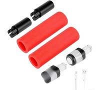 Allthingstore Set di coperture in silicone per scooter Ninebot Max G30/ES, asta di prolunga con luce LED, kit accessori per impugnatura manubrio ABS (C)