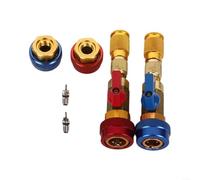 Allthingstore Set di strumenti per la rimozione del nucleo della valvola CA automobilistica con adattatori R134a R1234yf R22 per manutenzione dell'aria condizionata dell'auto