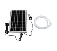 Allthingstore Sistema di filtrazione della pompa dello stagno dei pesci del pannello solare 10W Fontana di acqua solare con il tubo trasparente di circolazione dell'acqua sommergibile di 2M