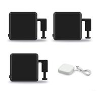 Allthingstore Smart Button Pusher Robot per interruttori e pulsanti tradizionali, regolabile da 0 a 100 mm, tempo di attesa 0,1-10 s, alimentato a batteria CR2, per BroadLink e per SwitchBot (nero+HUB